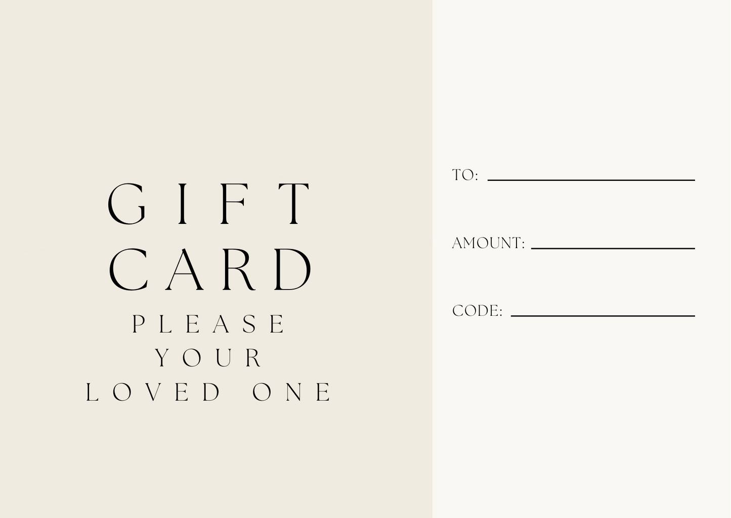 SAVI GIFT CARD